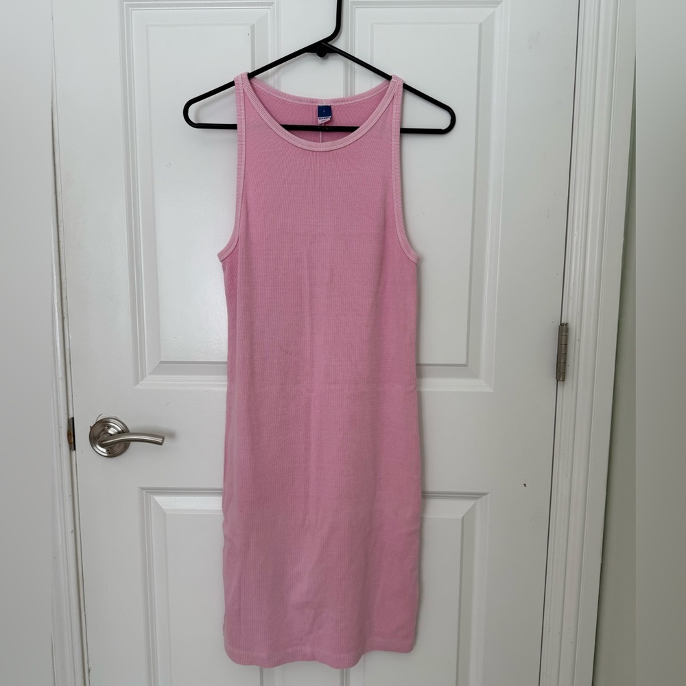 Old Navy Pink Sleeveless Tank Dress, size L